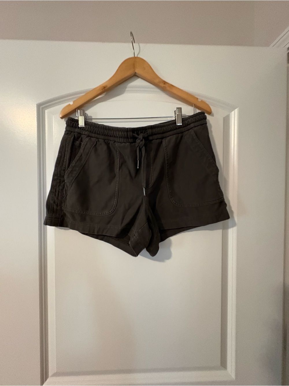Athleta Olive Green Drawstring Active Shorts